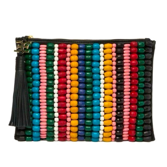 NWT Sam Edelman Multicolor Beaded Clutch wristlet - Picture 1 of 2